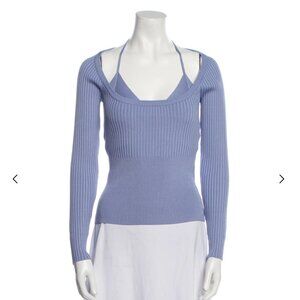Striped Square Neckline Top - Jonathan Simkhai